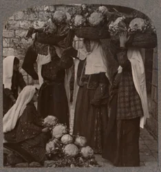 Venditori di verdure, Gerusalemme, c1900