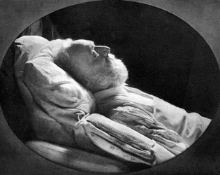 Victor Hugo, autore francese, sul letto di morte, 22 maggio 1885