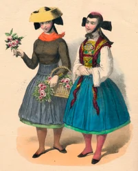 Vierlander Madchen, XIX secolo