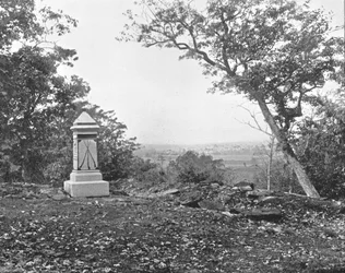 Vista da Culps Hill, Gettysburg, Pennsylvania, USA, c1900