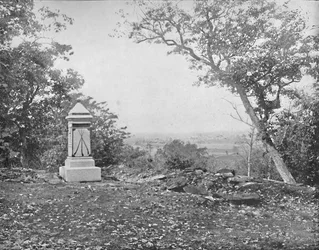 Vista da Culps Hill, Gettysburg, Pennsylvania, c1897