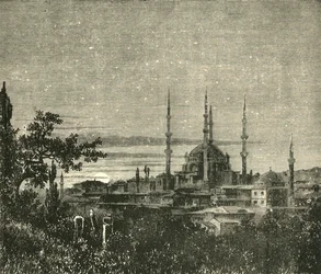 Veduta di Adrianopoli - La Moschea di Selim II, 1890