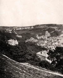 Vista di Hastings da East Hill, Sussex