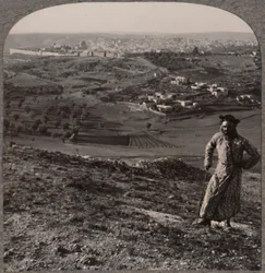 Veduta di Gerusalemme dal Monte Scopus, c1900