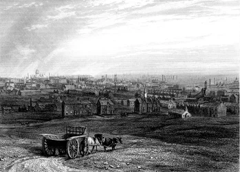Veduta di Leeds, Yorkshire, inizio XIX secolo