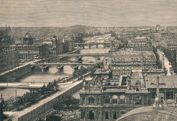 Veduta di Parigi, Mostrando i Sette Ponti, 1882