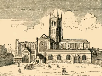 Veduta di St. Mary Overy, c1878