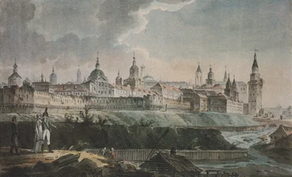 Vista del Kitay-gorod dalle rovine della lavanderia dei cannoni