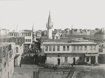 Veduta della città vecchia, Suez, Egitto, 1895