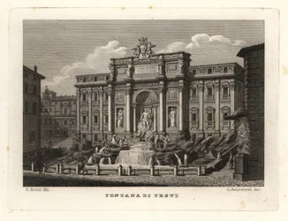 Veduta della Fontana di Trevi, Roma