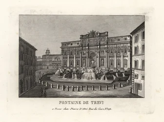 Veduta della Fontana di Trevi, Roma