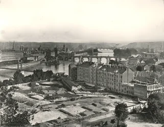 Veduta della città di Praga, Cecoslovacchia