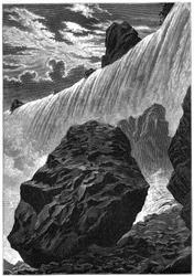 Veduta delle cascate del Niagara, 1877