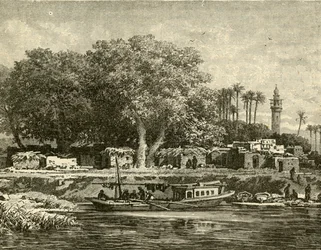 Vista sul delta del Nilo, 1890