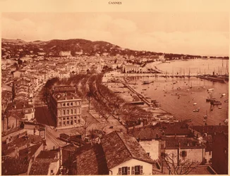 Vista presa dal Mont Chevalier, Cannes, 1930