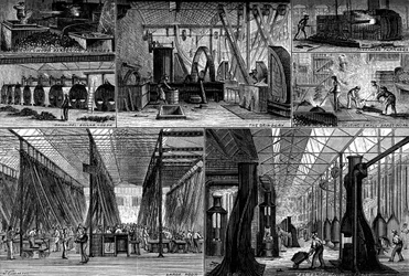 Vedute nella Royal Small Arms Factory, Enfield, c1880