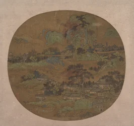 Villaggio e Templi in Jiangnan, inizio XV secolo