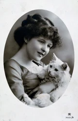 Cartolina francese vintage, c1900