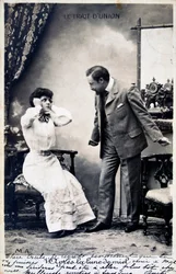 Cartolina francese vintage, c1900