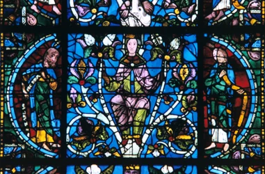 Vergine e Profeti, vetrata, Cattedrale di Chartres, Francia, 1194-1260