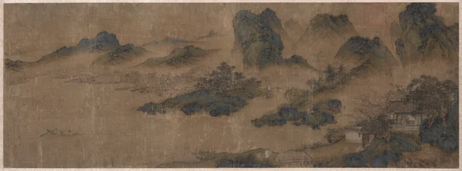 Visita a un vecchio amico nelle montagne di primavera, 1300s