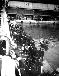 Visitatori a Port Doumen, Saigon, Vietnam, 1900