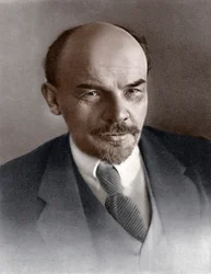 Vladimir Ilyich Ulyanov Lenin, rivoluzionario bolscevico russo, c1917