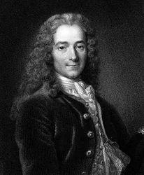 Voltaire, autore, drammaturgo, satirico e letterato francese del XVIII secolo