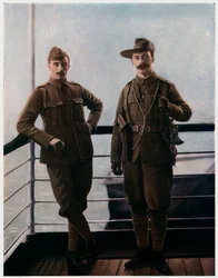 Volontari a bordo della nave per la guerra boera, 1900