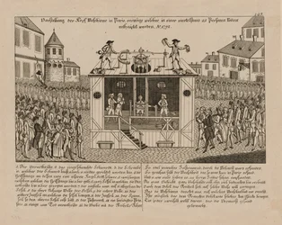Vorstellung der Kopf-Maschine zu Paris, 1792