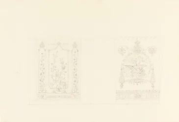 Decorazione murale, Sala Blu, Royal Pavilion, Brighton