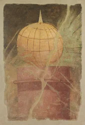 Frammento di pittura murale dal peristilio della Villa di P. Fannius Synistor..., ca. 50-40 a.C.