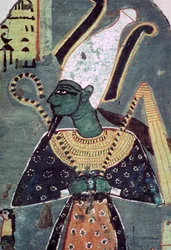 Affresco di Osiride Khenti-Amentiu, da una tomba a Tebe