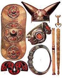 Equipaggiamento da guerra degli antichi Britanni, 1933-1934