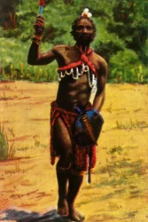 Guerriero, Sudafrica, c1928
