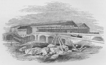 Stazione ferroviaria di Waterloo, come appariva quando fu costruita per la prima volta, c1848, 1912