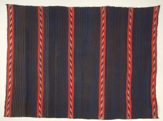 Coperta con strisce Moki Moqui, 1865-1875