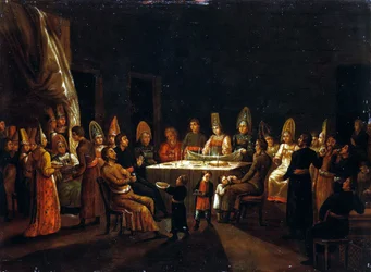 Matrimonio in una casa di mercanti, primo quarto del XIX secolo