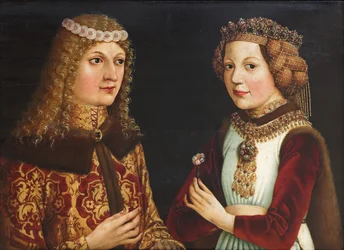 Ritratto di nozze di Ladislao il Postumo 1440-1457 e Magdalena di Valois 1443-1495