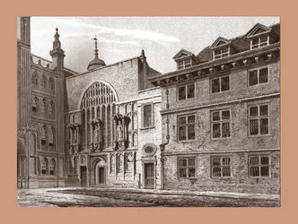 Facciata ovest della Cappella Guildhall, 1886