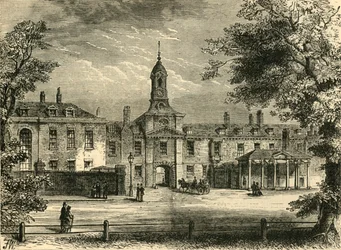 Facciata ovest di Kensington Palace, c1876