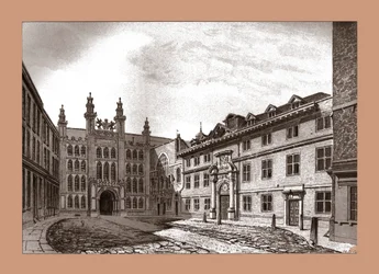 Vista occidentale della Cappella di Guildhall e Blackwell Hall, 1886