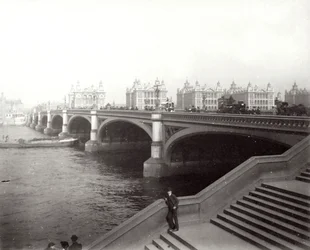 Ponte di Westminster e Ospedale di St Thomas, Londra