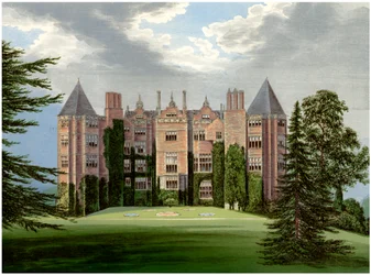 Westwood Park, Worcestershire, casa di Lord Hampton, c1880