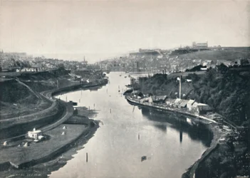 Whitby - Veduta generale della città, 1895