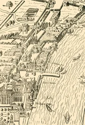 Whitehall e Westminster. Da Aggas Map, 1881