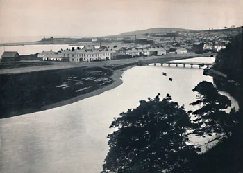 Wicklow - Veduta generale della città e del fiume