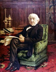 William Ewart Gladstone 1809-1898, statista liberale britannico, c1890