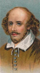 William Shakespeare 1564-1616, poeta e drammaturgo inglese, 1924