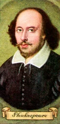 William Shakespeare, da una serie di carte da sigarette, 1935